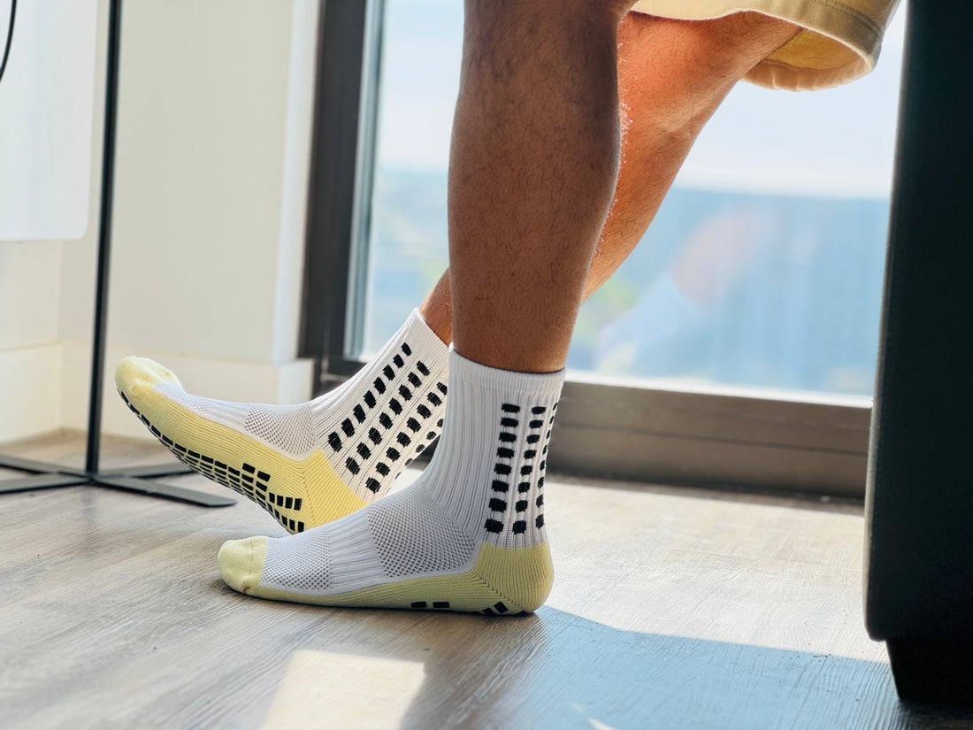 your secret wepon for workouts! The best grip socks you din't know you needed.