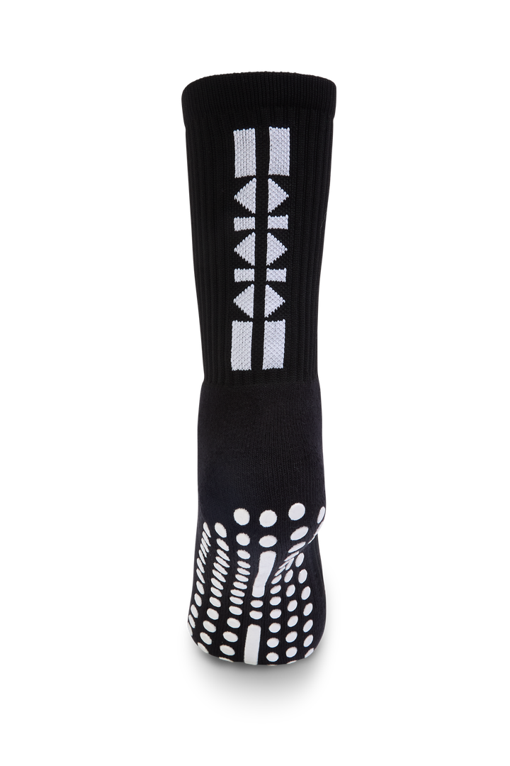 Back side of Football Grip Socks X Black Anti-Slip