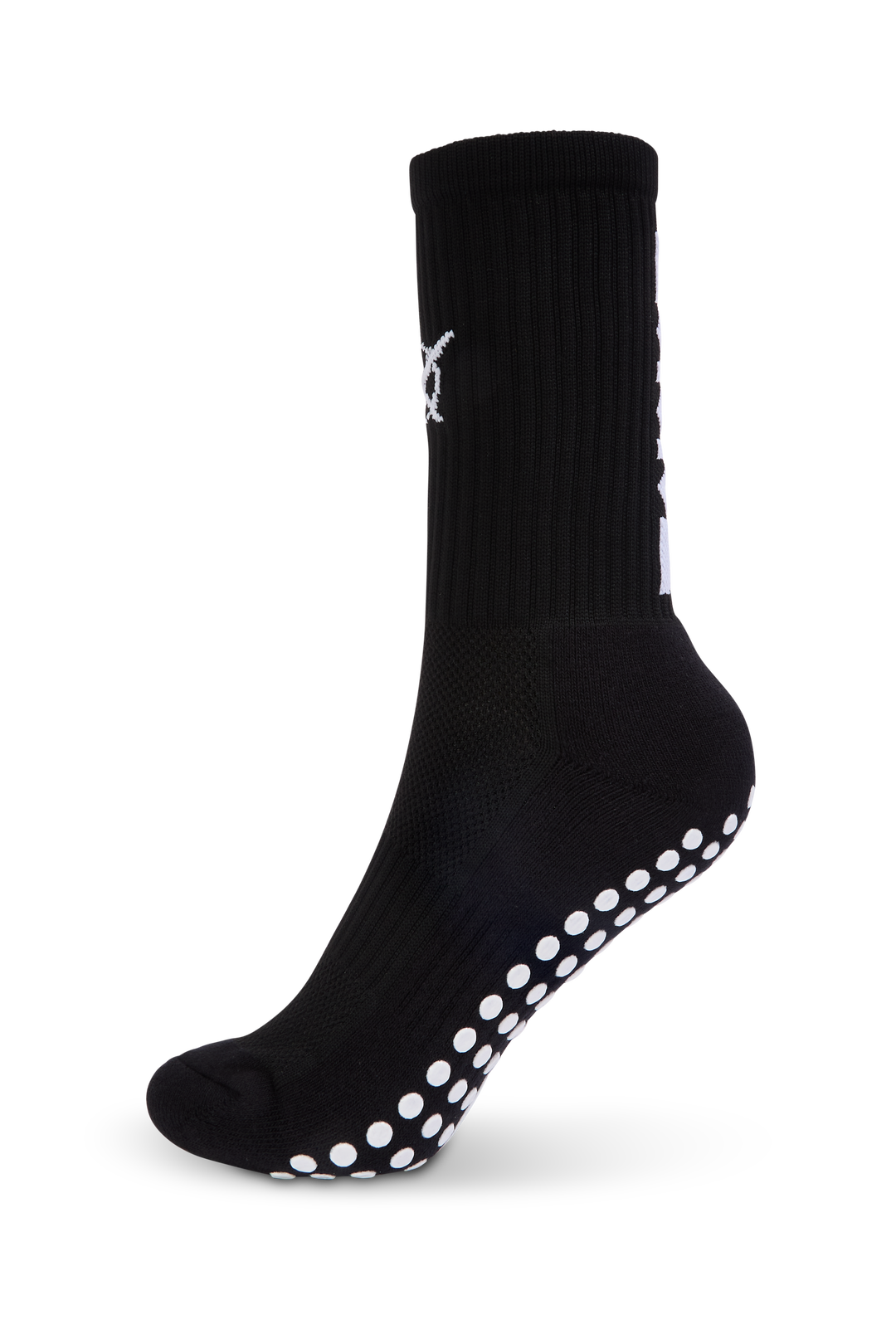 RIght side of Football Grip Socks X Black