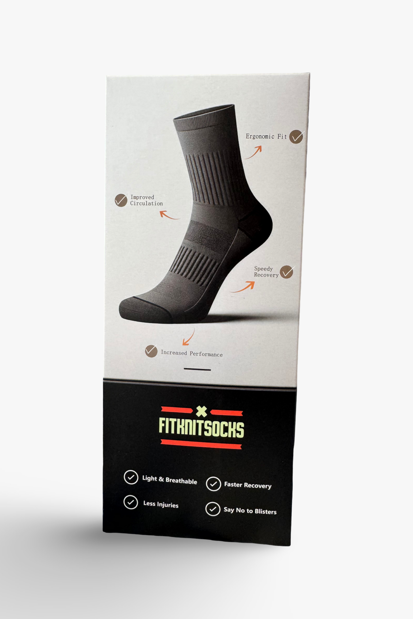 Anti-Slip Premium Grip Socks for Football - White