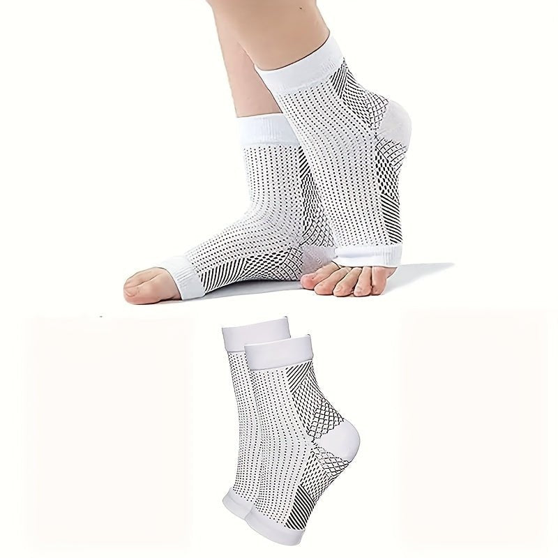 Neuropathy Compression Socks White