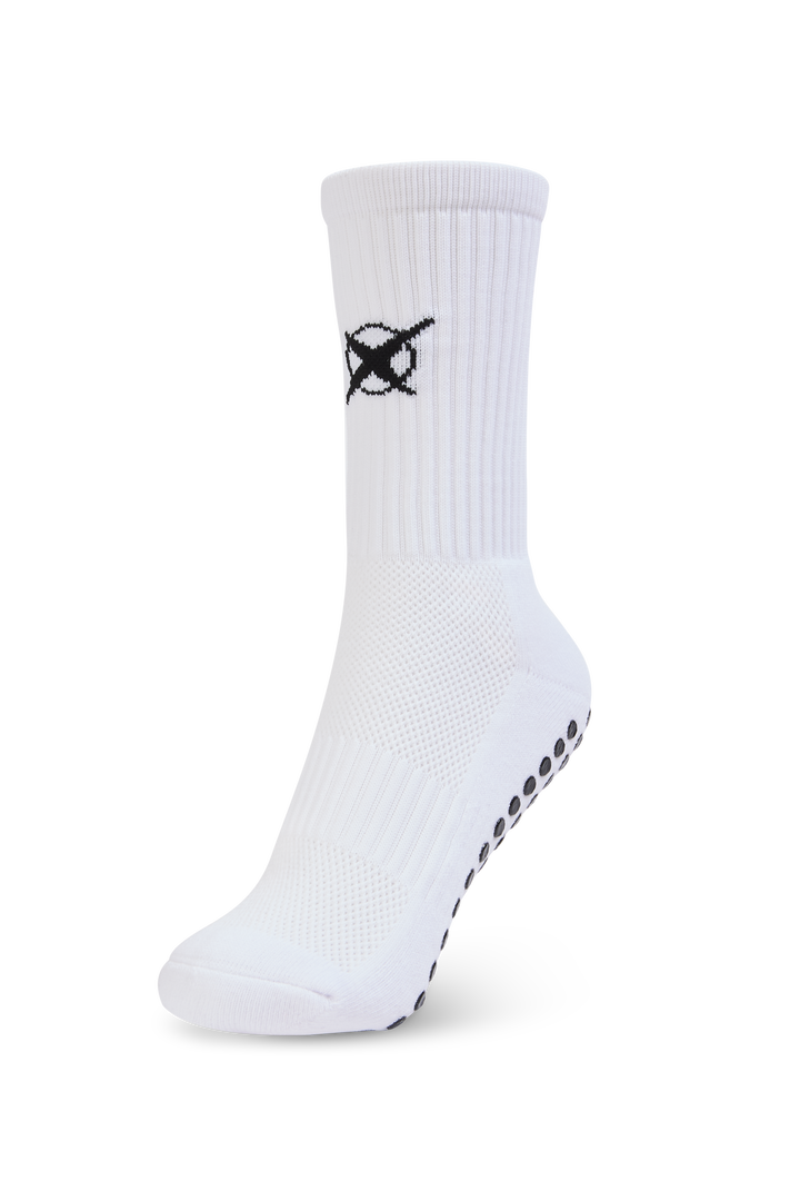 Football Grip Socks X White Anti-Slip